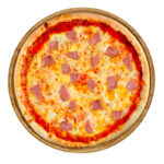 Pizza Prosciutto – Pizza mit Hinterschinken, Mozzarella und Oregano