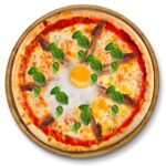 Pizza Venezia – Pizza mit Prosciutto, Artischocken und Basilikum