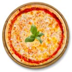 Pizza Gamberetti – Pizza mit Crevetten, Knoblauch, Basilikum und Oregano