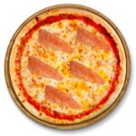 Pizza Lachs – Pizza mit frischem Lachs, Spinat und Knoblauch