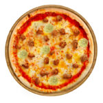 Pizza Spezial – Pizza mit Kalbfleisch, Knoblauch und Kräuterbutter