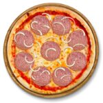 Pizza Pizzaiollo – Pizza mit Hinterschinken, Champignons, Artischocken, Peperoni und Oregano