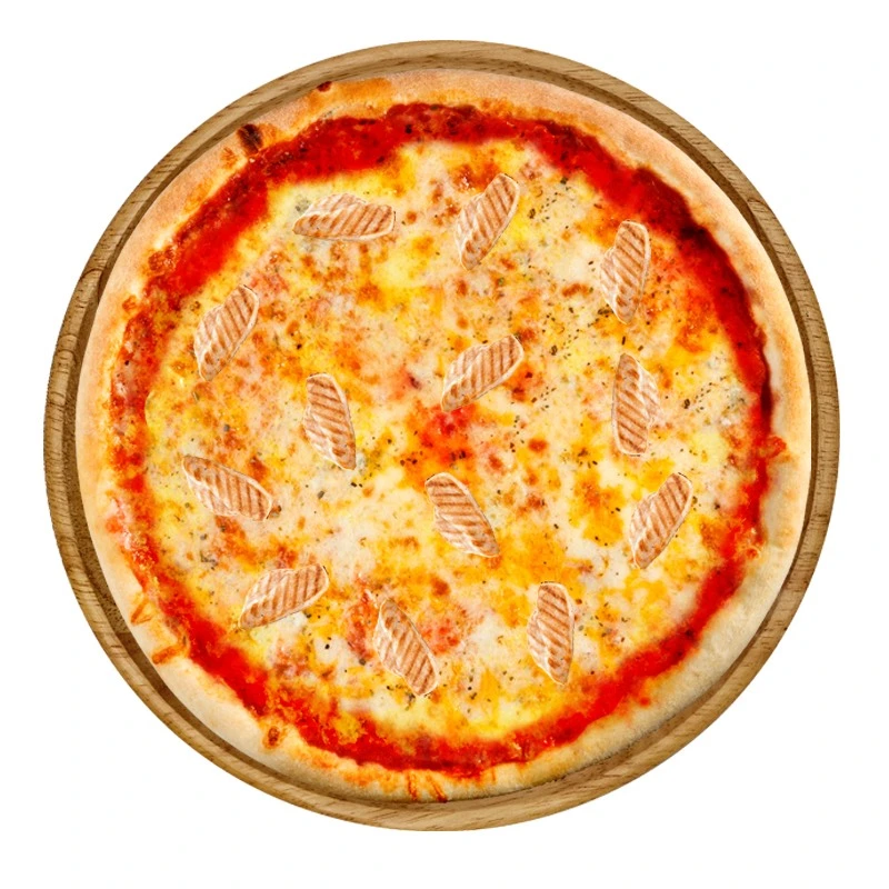 Pizza De Pollo – Pizza mit Poulet, Mozzarella und Oregano